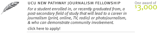UCU New Pathway Journalism Fellowship